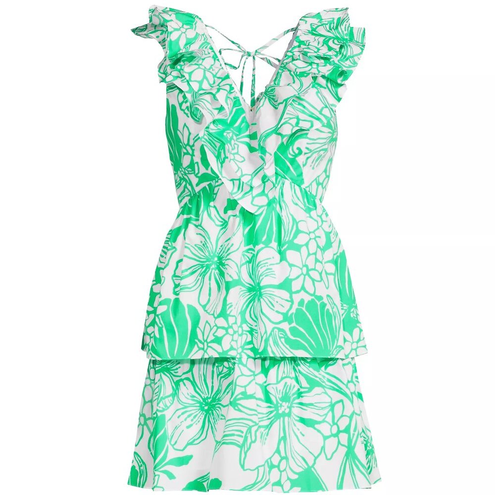 Lilly Pulitzer  Ritamarie Cotton V-Neck Minidress